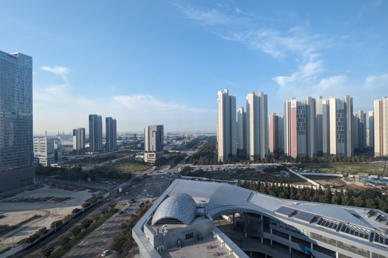 Skyline von Songdo.